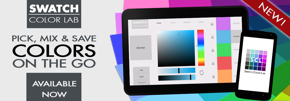 Pick, mix and save colors on the go with Swatch Color Lab - Now Available for Android Devices
